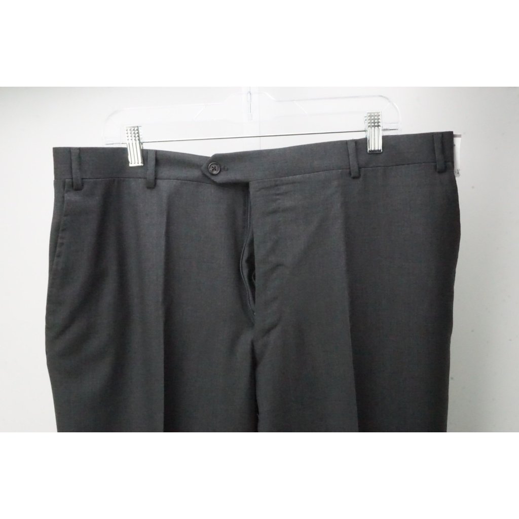 Corneliani Master Gray Woven 100 Wool Dress Pants Trousers 56 Eu Brand New